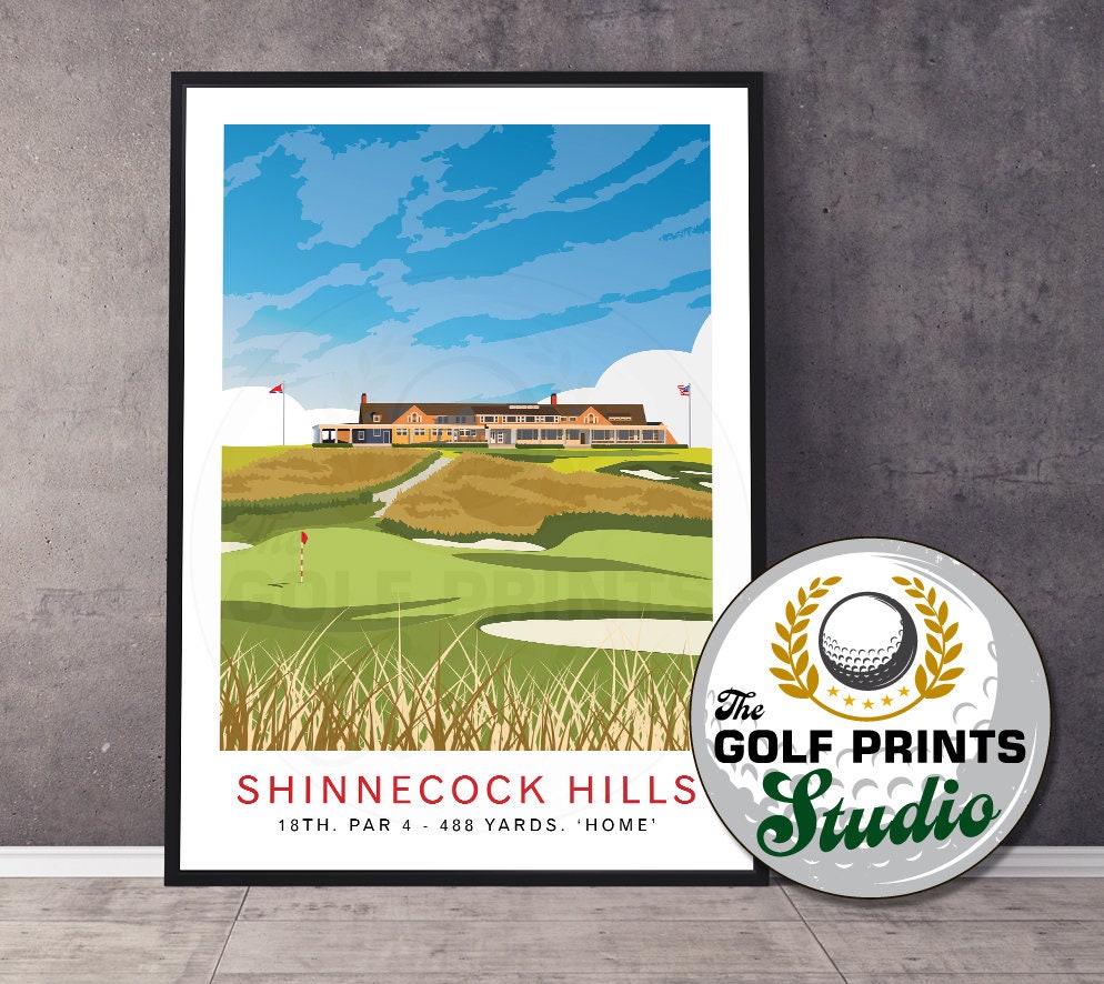 Shinnecock Hills Golf Club Print: Long Island Travel Poster - Etsy