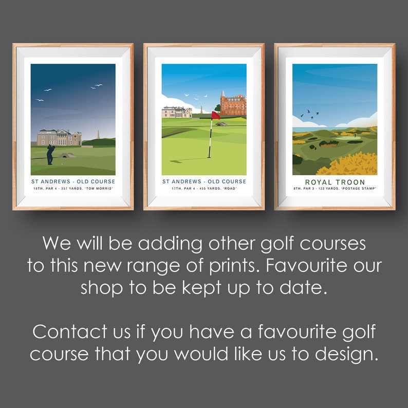 St Andrews Old Course 17th Hole Art Print, Scotland Golf Gift - Etsy