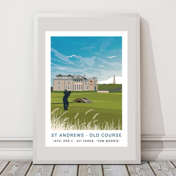 セントアンドリュース・オールドコース・ゴルフプリント