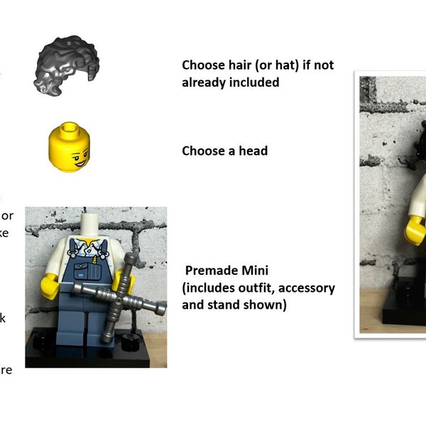 Premade Minis - Just Choose Head & Hair!