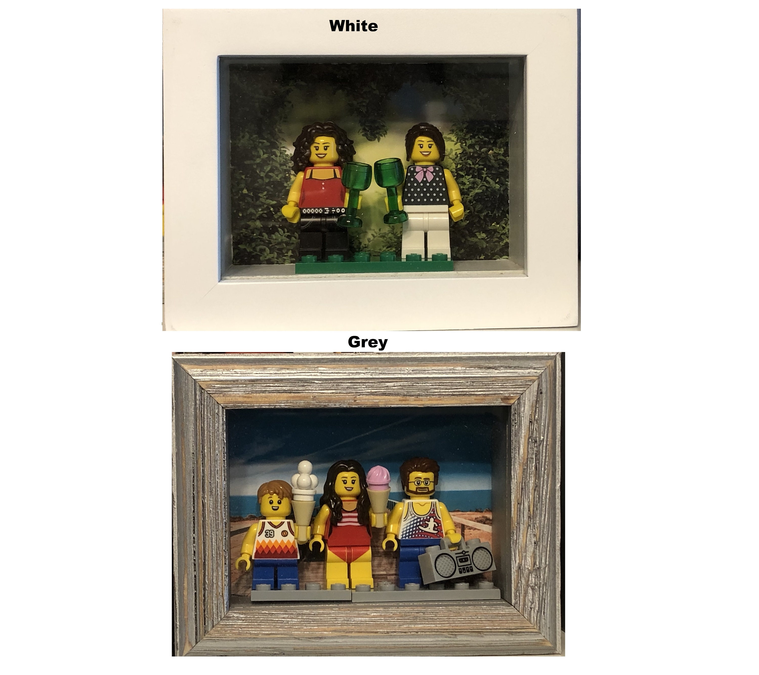 Shadow Box Build Your Own LEGO Figure Etsy