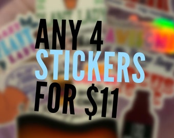 4-Piece Sticker Bundle