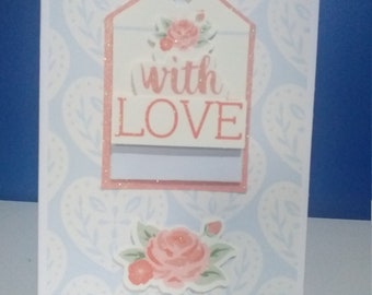 Tarjeta Floral hecha a mano