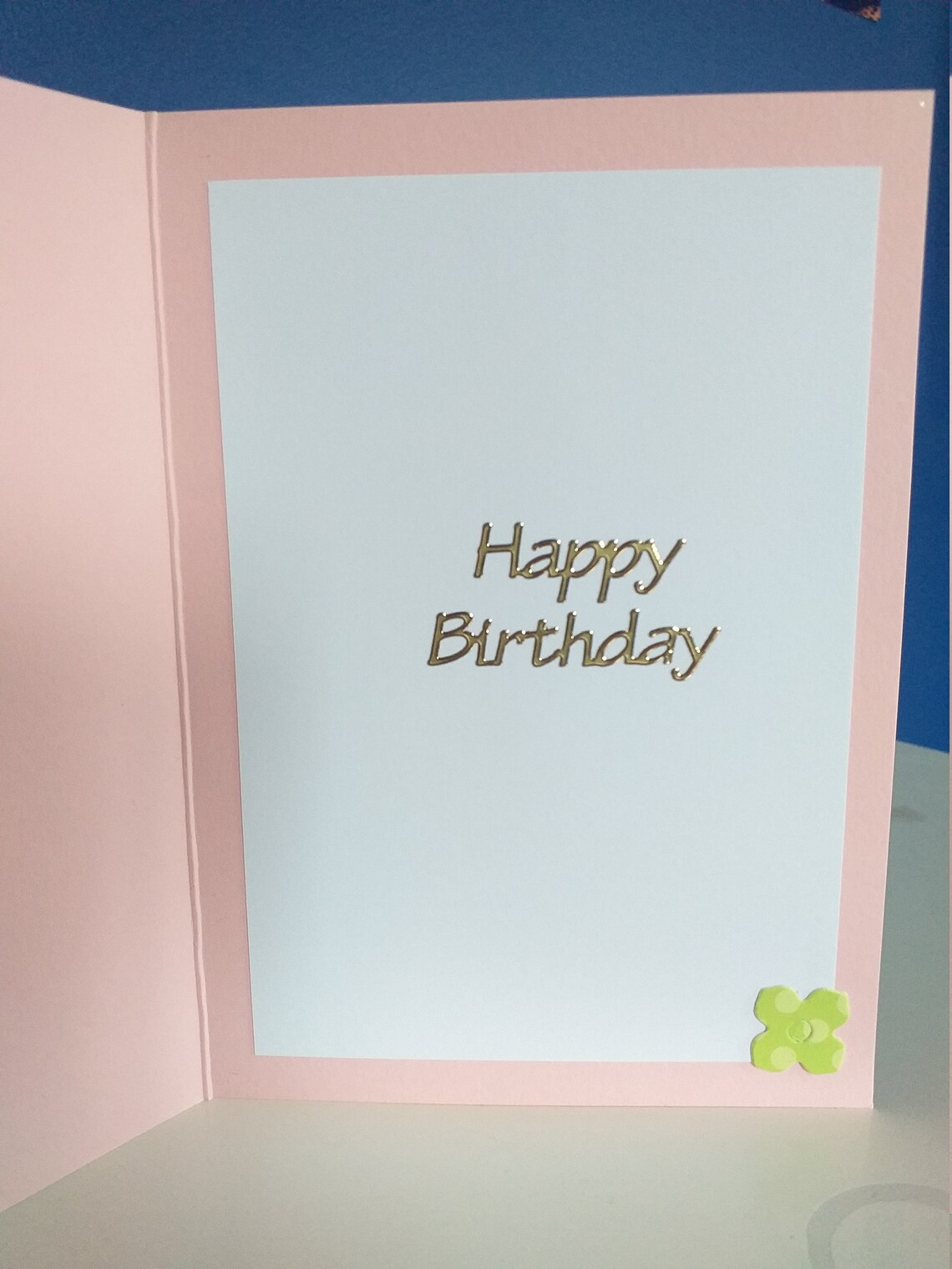Handmade Pink Floral Birthday Card Etsy