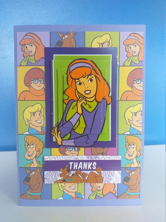 Handmade Scooby Doo Thank You Card - Etsy UK