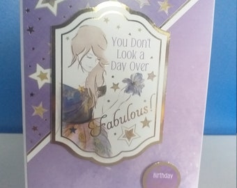 Handmade Glamour Birthday Card