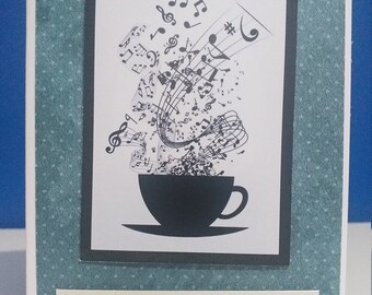 Handmade Musical Greetings Card