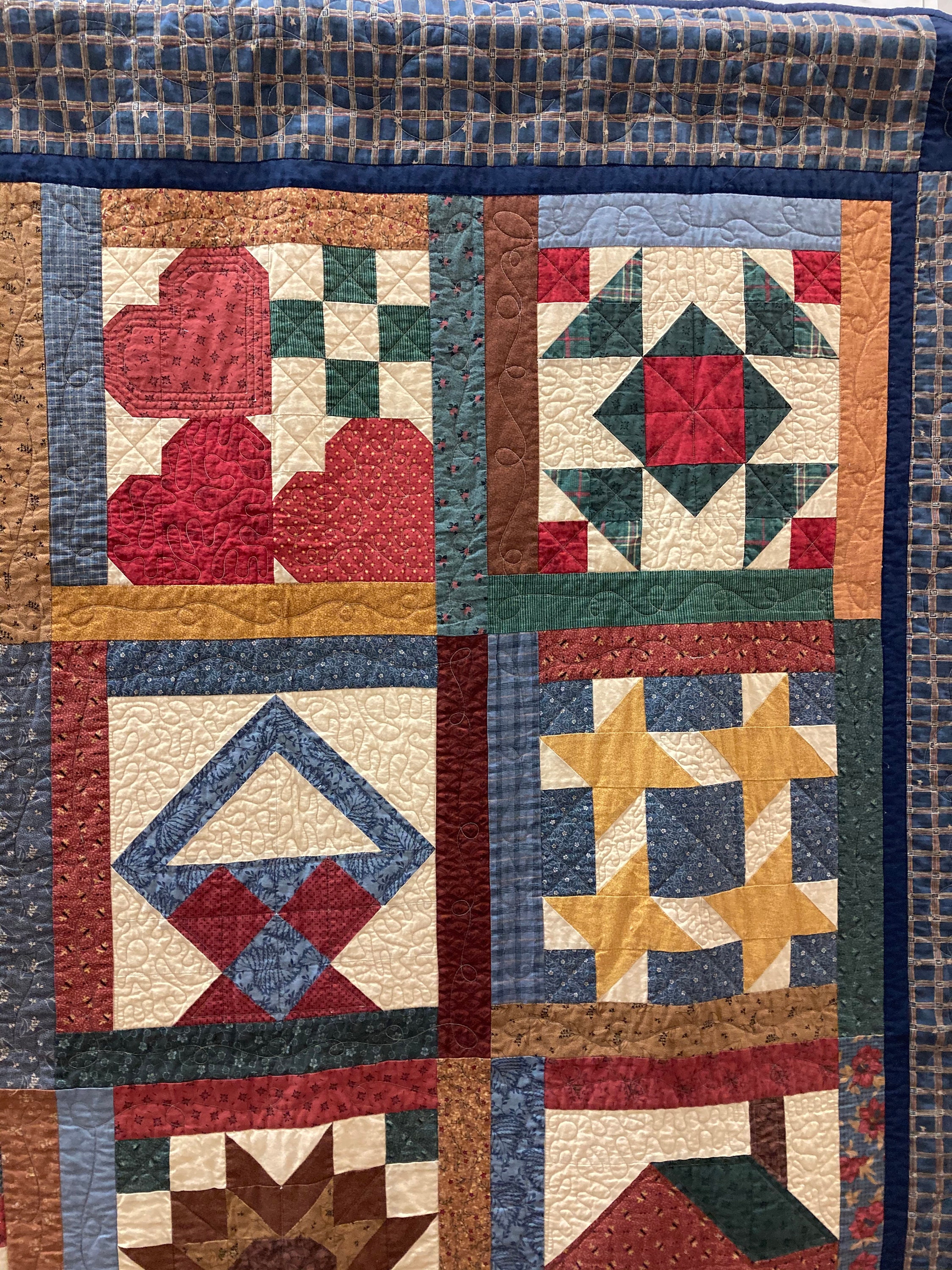 Vintage Thimbleberries Blockamonth Quilt From 1999 Etsy