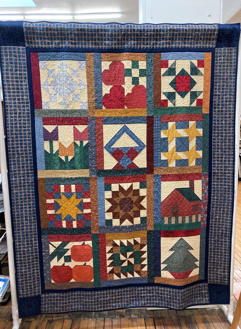 Vintage Thimbleberries Blockamonth Quilt From 1999 Etsy