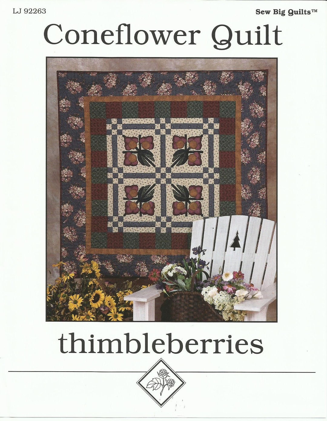 Vintage Thimbleberries Coneflower Quilt Pattern Etsy