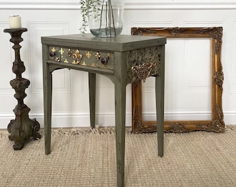 Writing table/ Entry table/ accent/ occasional/ desk/ hand painted