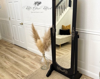 Vintage Mirror/ Full Length/ Standing/ Swivel