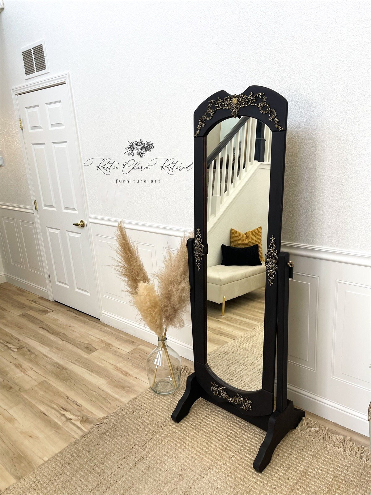 Vintage Mirror/ Full Length/ Standing/ Swivel - Etsy