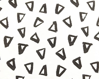 Triangle stretch knit jersey, monochrome fabric, Organic Cotton