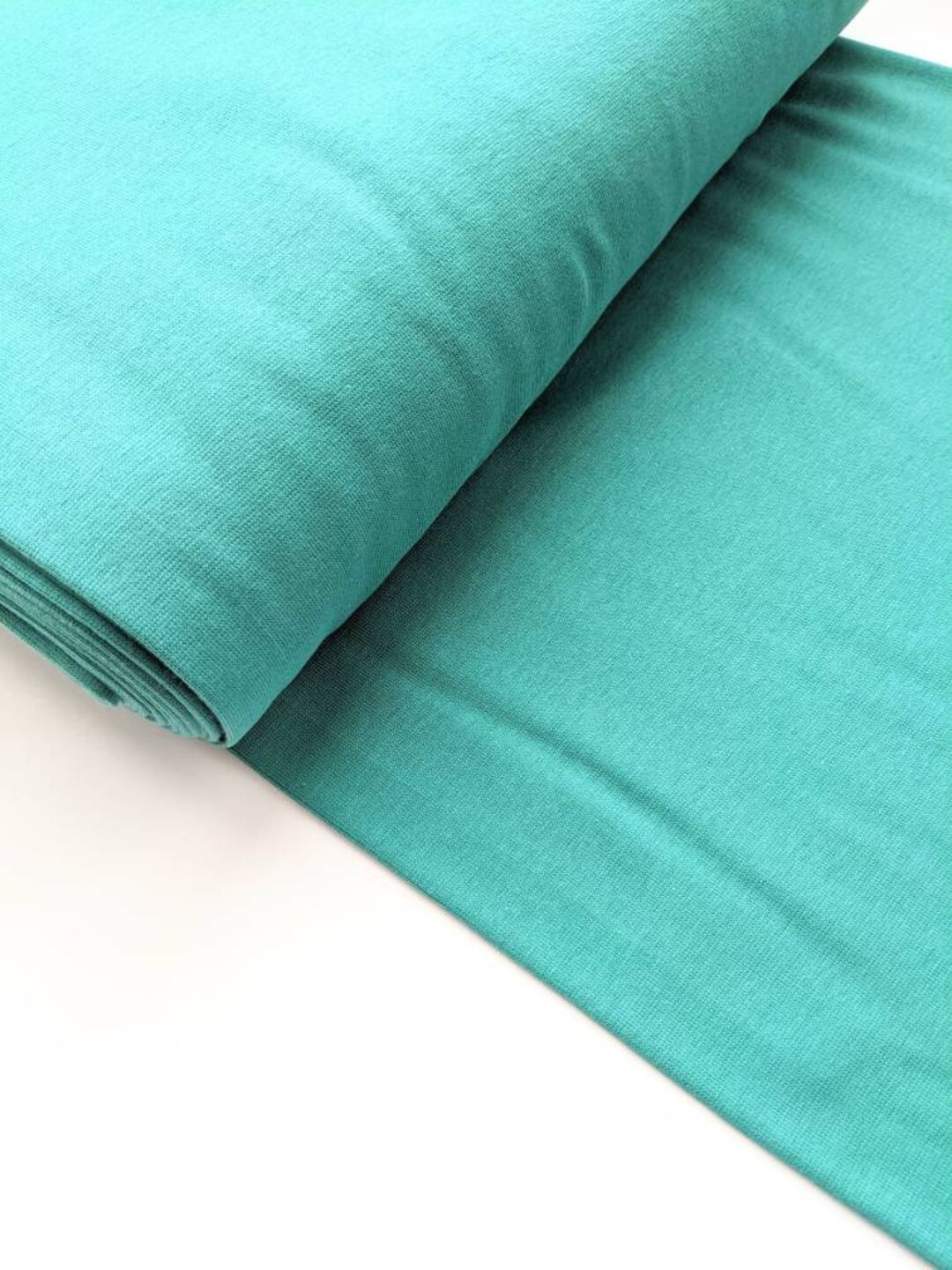Old Green Cuff Fabric Mint Green Jersey Rib Fabric Etsy