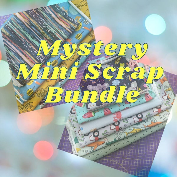 Scrap Fabric Bundle , Job Lot Bundle, Mini Scrap Jersey Set