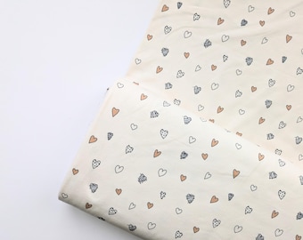 Goldenes Herz Jersey Stoff: Stretch Baumwolle Strick - Kinderkleidung