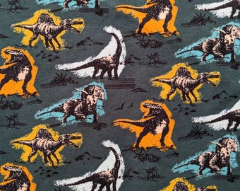 Dinosaurier French Terry, Dinosaurier Sweatshirt Weicher Stoff