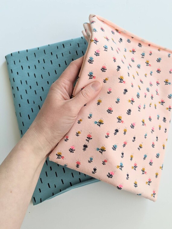 Flower Jersey bundle ditsy flower Jersey Fabric Etsy