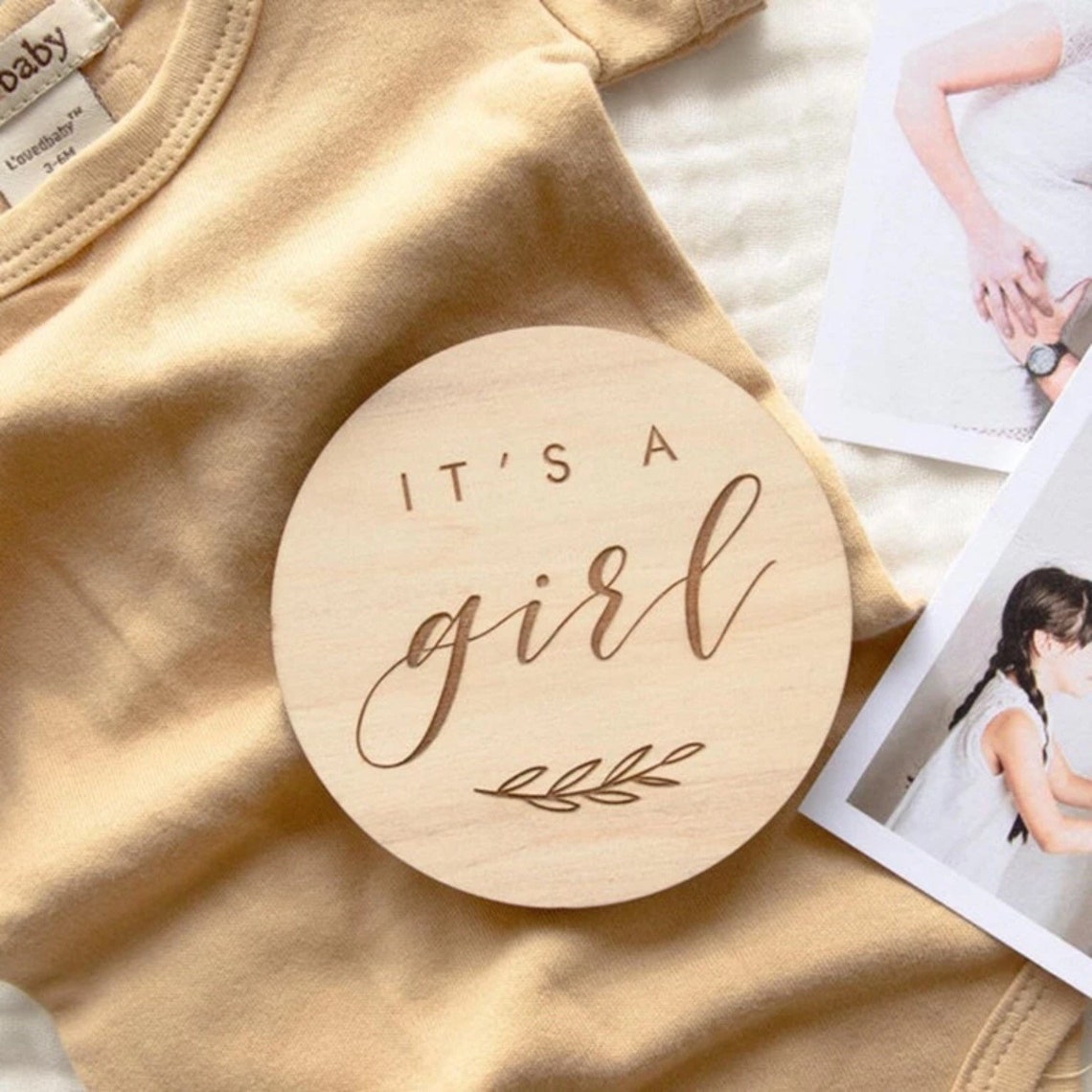 Wooden Birth Announcement Plaque Sign Its a Girl New Baby Etsy