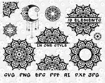 Download Half Mandala Etsy
