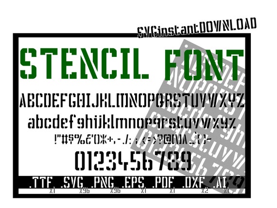 Air Force One Font Military Font Stencil Font Svg Font Dxf -  Australia