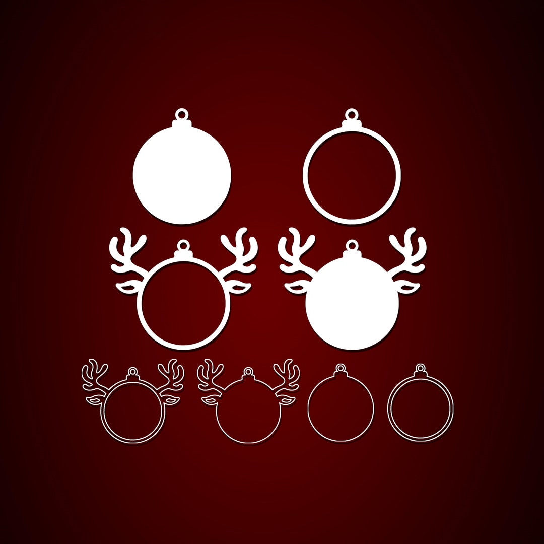 Christmas Ornament Outline SVG, Ornament SVG, Ornament Silhouette