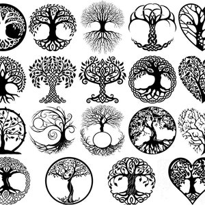 Bohemian Tree of Life SVG Bundle, Tree of Life Beautiful Clipart ...