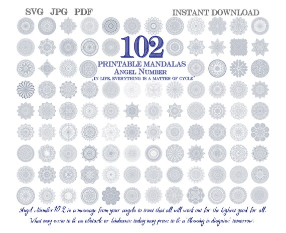 Paquet De Mandala De Fleurs Imprimable, Jolis Coloriages De Design.