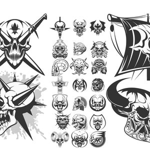 Skulls Svg Bundle Skulls Collection Vectors Svg Cut Files - Etsy