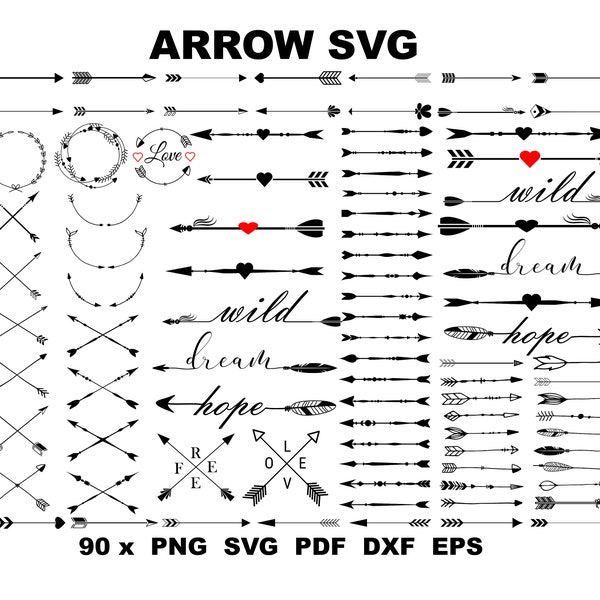 Arrow SVG , Cut File Arrows , Arrow Clip Art , Cricut Arrow Svg , Arrow Svg Clip Art , Vector Arrows , Instant Download ,  Clip Art ClipArt