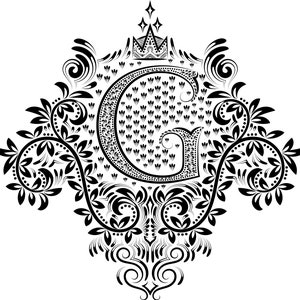 Monogram Ornament SVG Letter G Logo Font for Engraving - Etsy