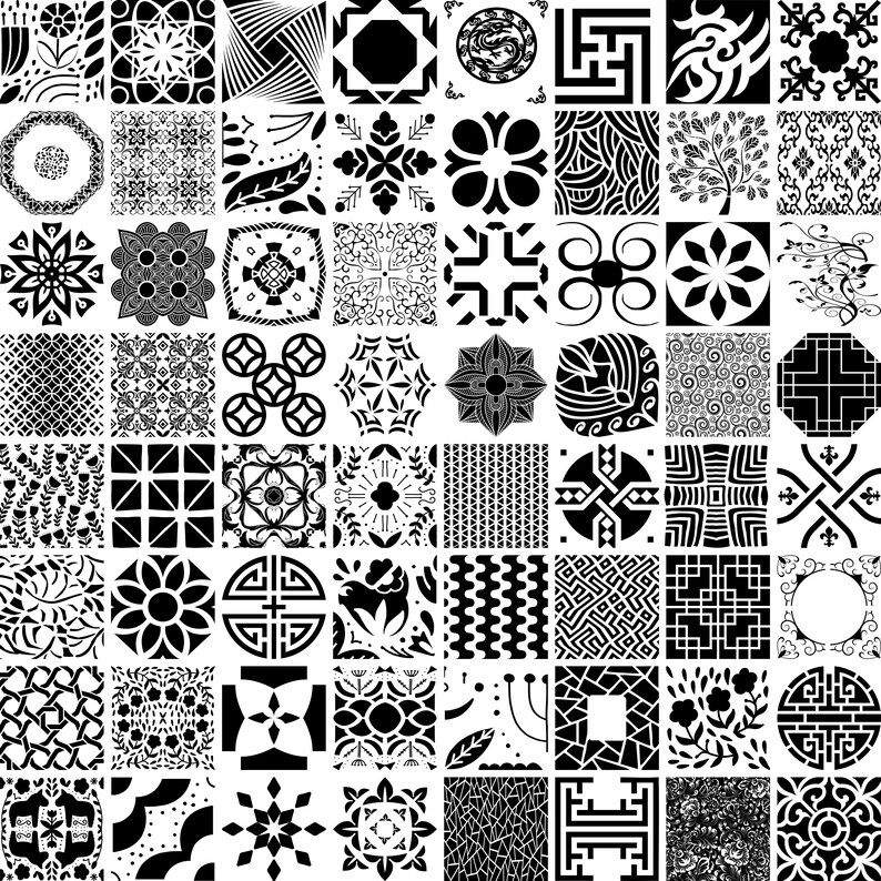 Infinitely Repeating Geometric Pattern SVG Background Shapes Etsy