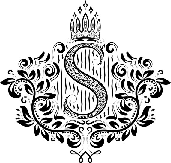 Monogram Ornament SVG Letter S Logo Font for Engraving - Etsy UK