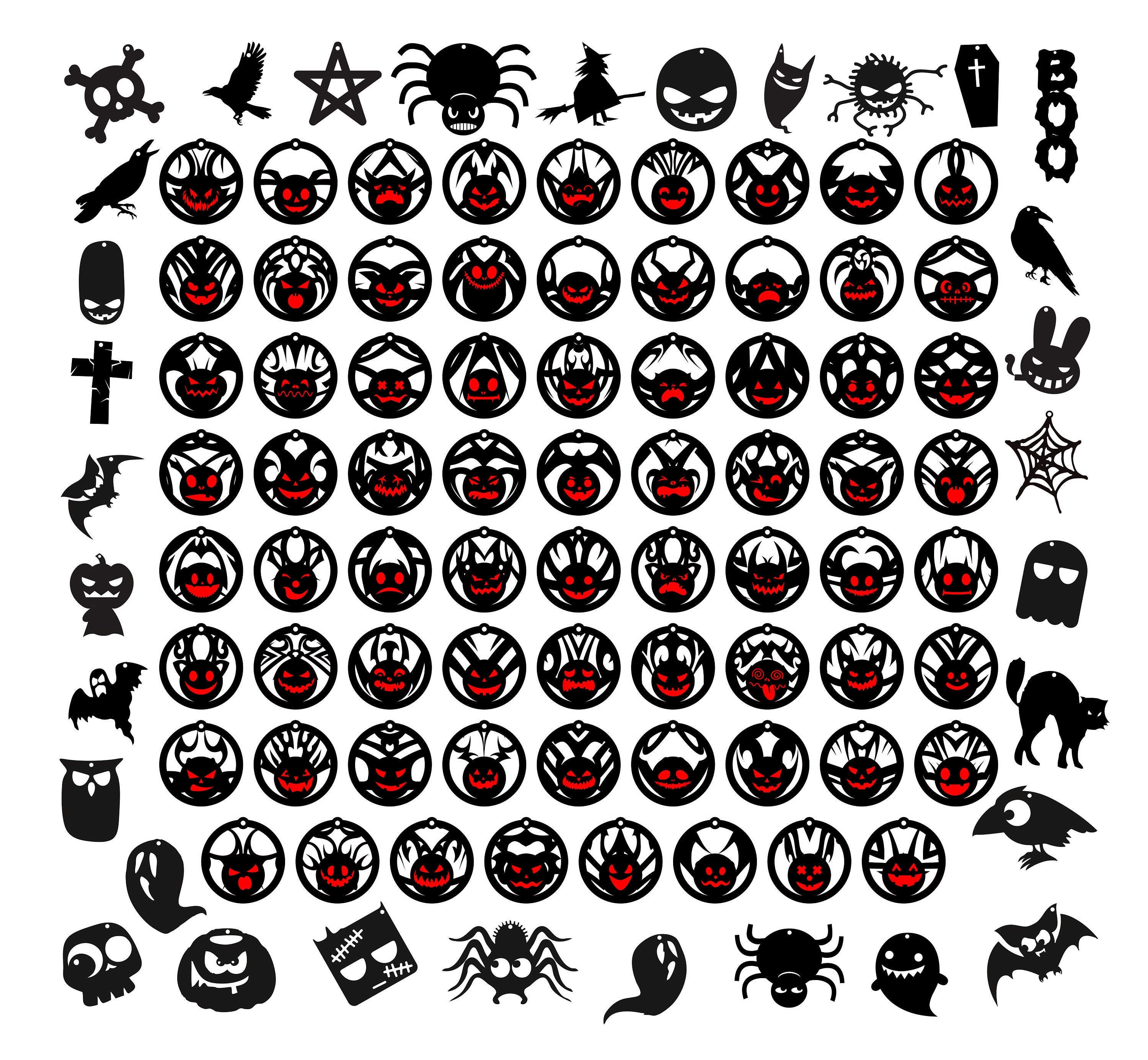 Halloween Earrings SVG Halloween Jewelry SVG Halloween - Etsy