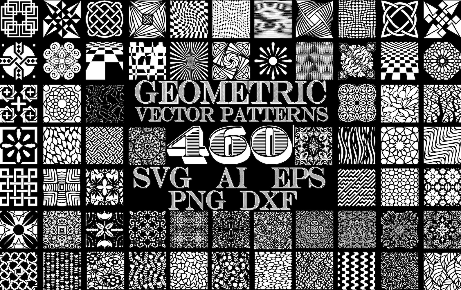 Trendy Geometric SVG Easy Cut SVG Files for Glowforge Users | Etsy