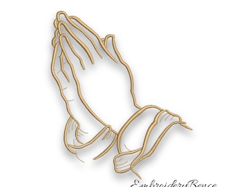 Church pray embroidery machine design pes instant digital pattern