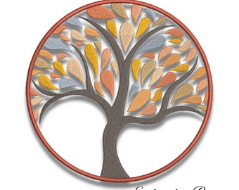 Tree of life embroidery machine design pes pattern