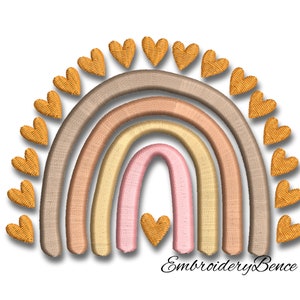 Boho regenboog borduurmachine ontwerpen pes instant download digitale machine ontwerpen ontwerpen hoepel bestand