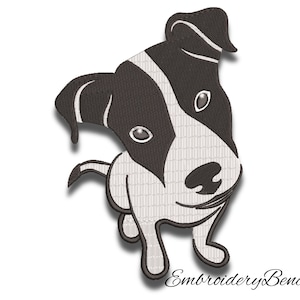 Jack Russell Terrier embroidery designs machine pes pattern dog