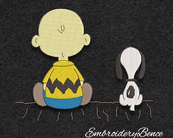 Peanuts Dog embroidery machine designs pattern pes