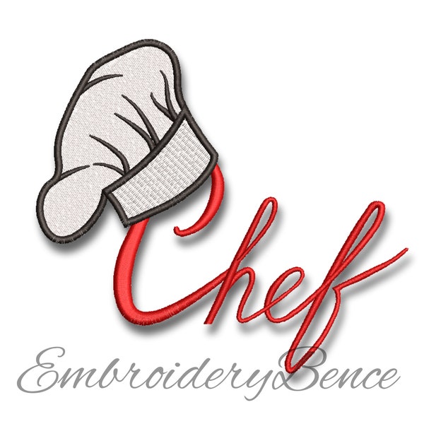 Cuisinier chapeau machine broderie design chef pes cuisine