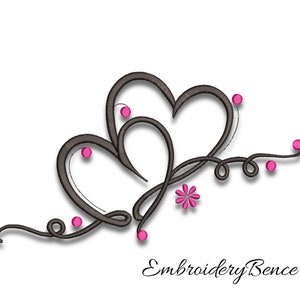 Herz Stickdatei Maschinendesign Valentinstag Pes Muster Liebe