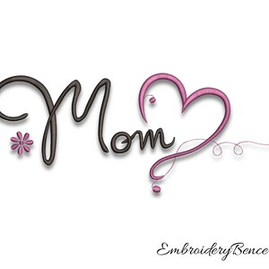 Best Mom Embroidery Machine Designs Mother&#39;s Day Pattern Pes Instant Digital Download