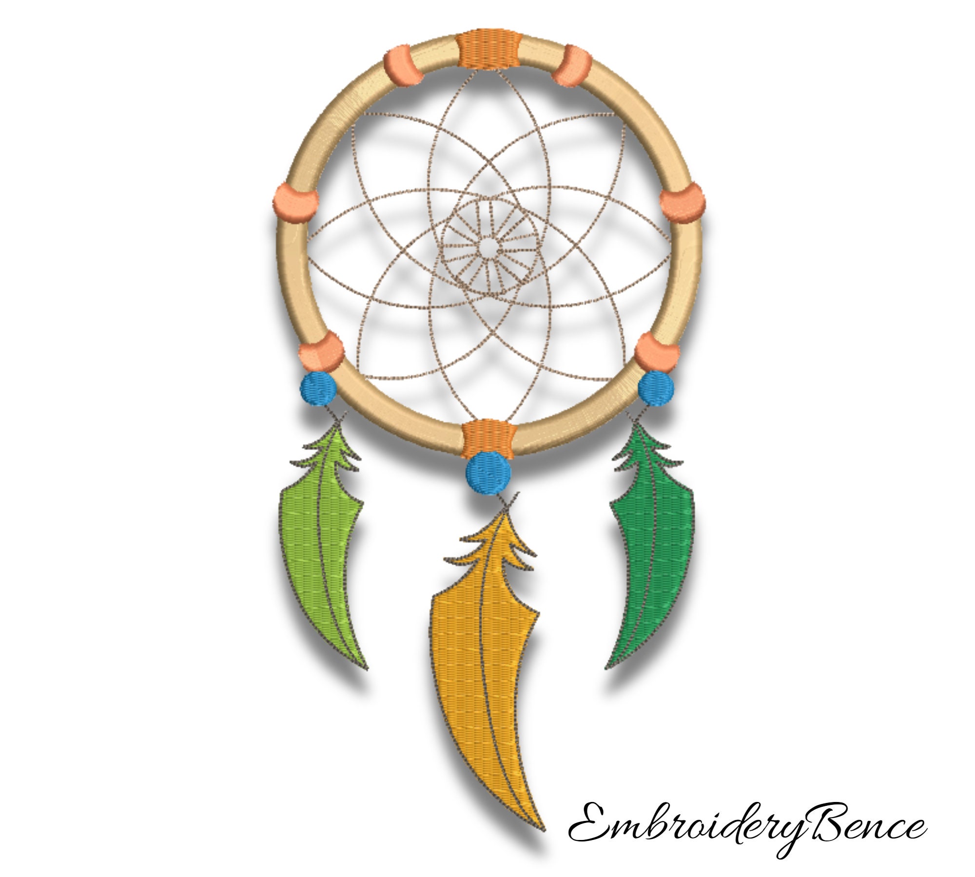 Dream catcher embroidery design machine pattern digital  etsy