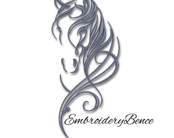 Horse embroidery design pes machine pattern instant digital download