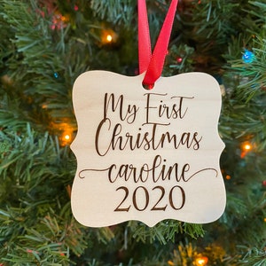Baby First Christmas Personalized Ornament