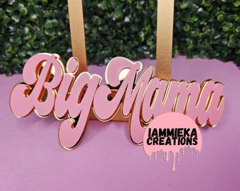Personalized/Custom Nameplate Belt- Viral Latto "Big Mama"