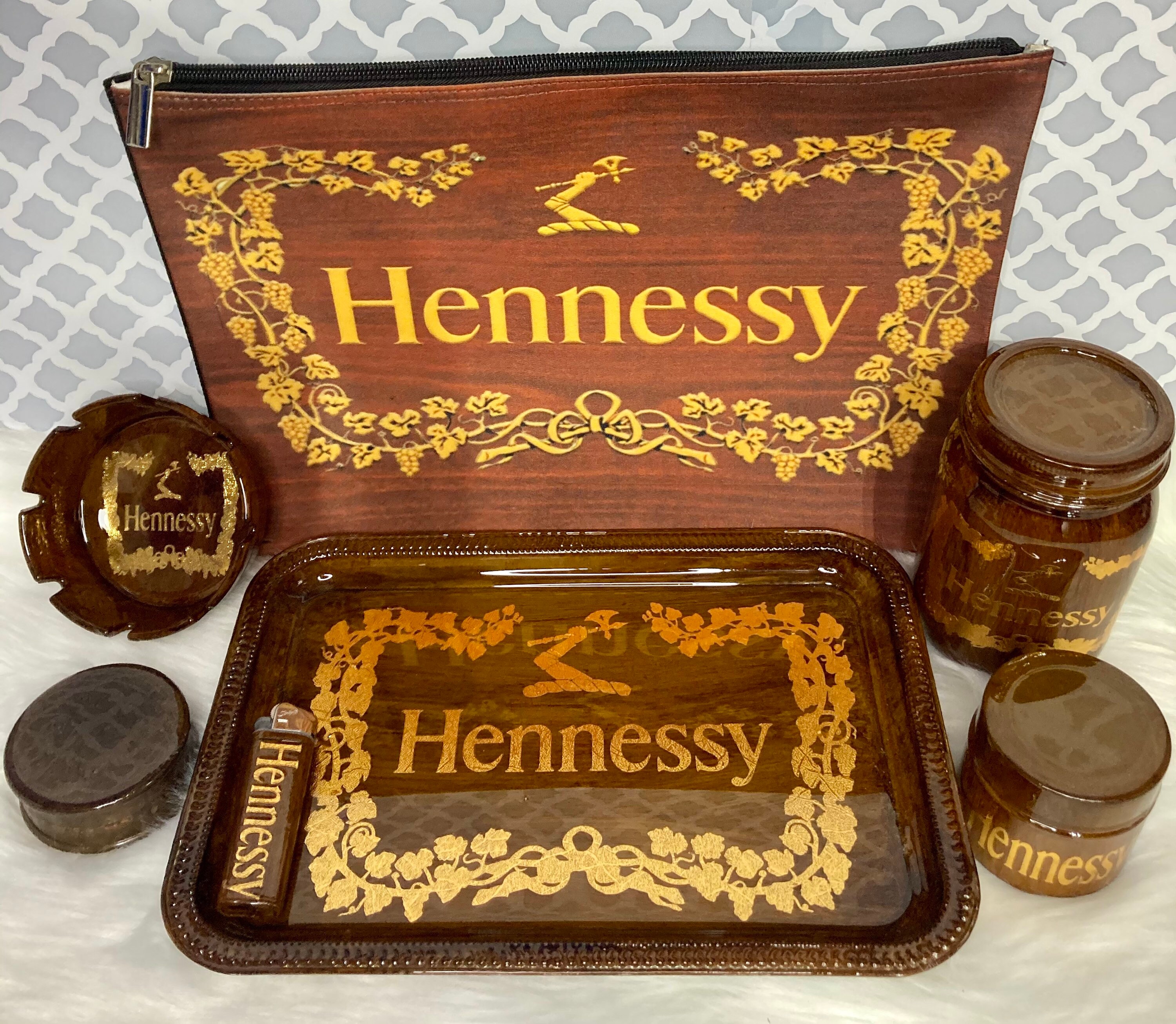 Hennessy Rolling Tray Set/Kit Etsy