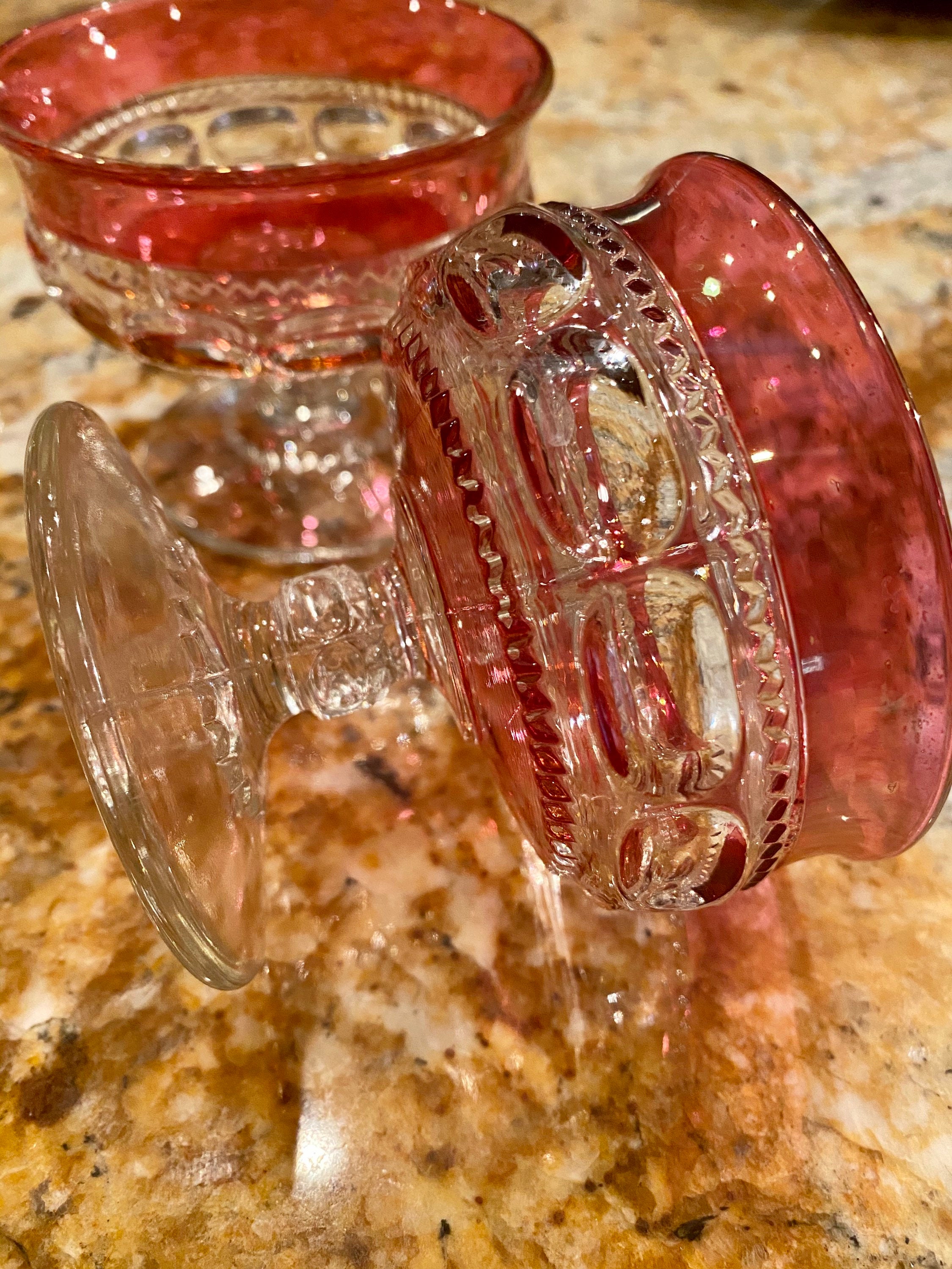 1930s Kings Crown Glass Set of 2 Etsy